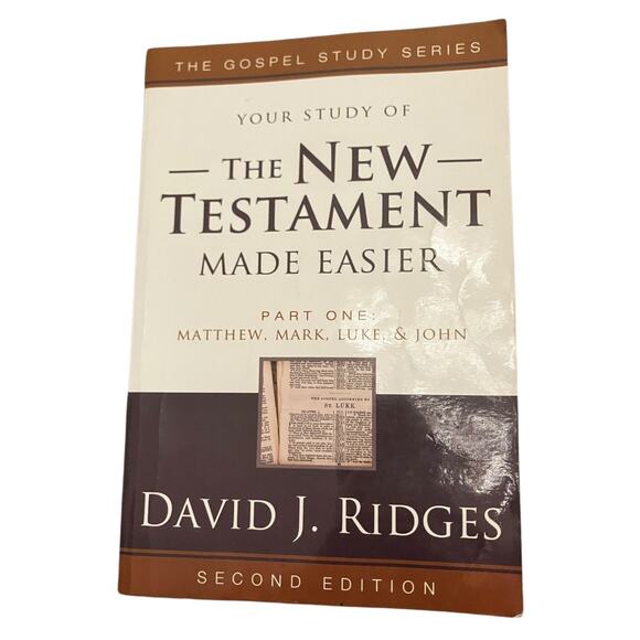 New Testament Made Easier Part One Second Edition David J RidgES Study Guide NT - Picture 1 of 8